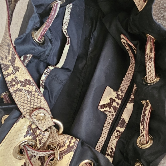 Kate Spade Rare Snake Skin Hobo Drawstring Bag - Picture 10 of 16